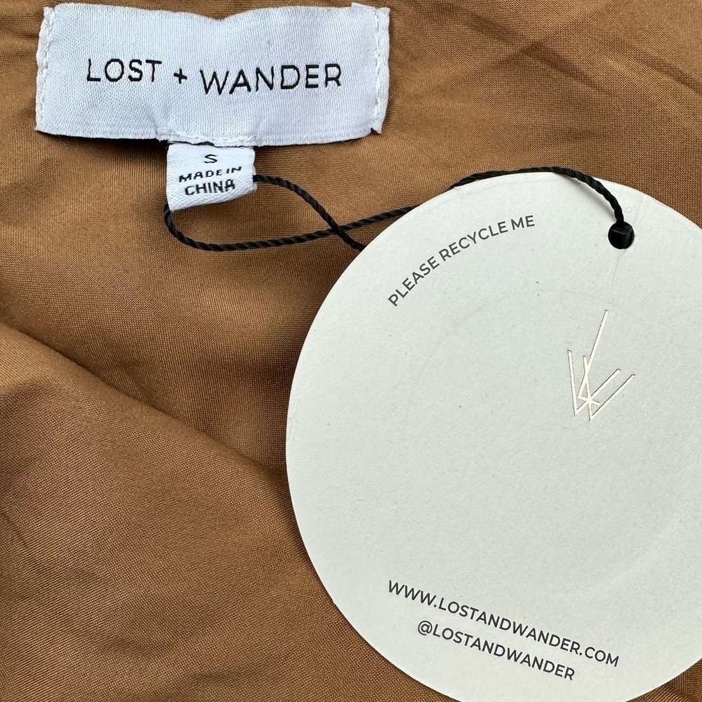 LOST + WANDER women's size small floral boho shimmery maxi skirt NWT - Picture 5 of 8